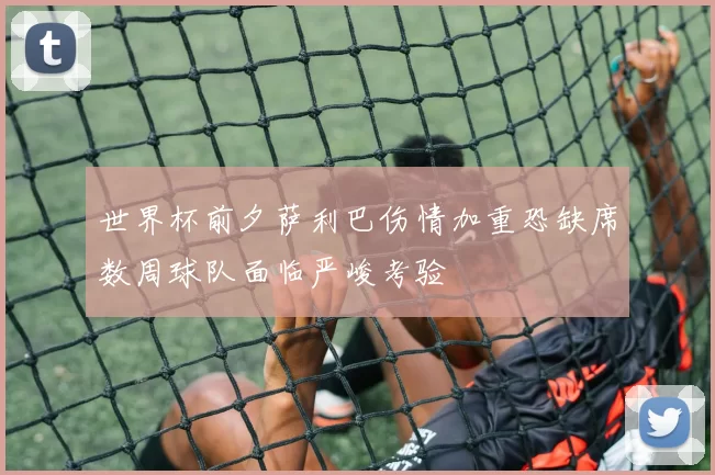 世界杯前夕萨利巴伤情加重恐缺席数周球队面临严峻考验